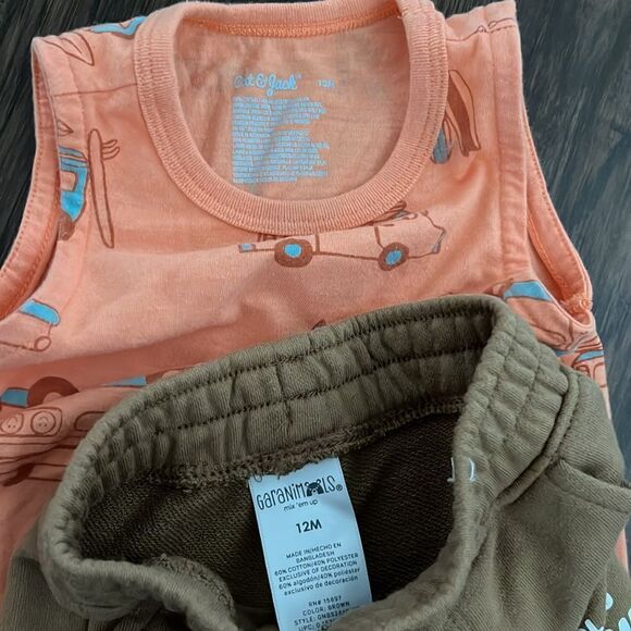 Baby Boys tank top and short outfit - size 12M - Picture 3 of 3